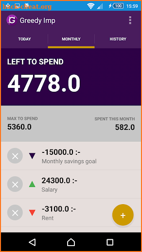 Greedy Imp (Daily Budget) screenshot