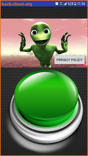 Green alien dance button screenshot