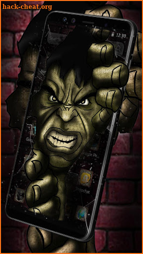 Green Angry Hero Theme screenshot