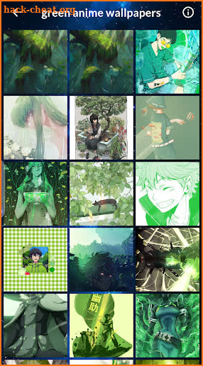 green anime wallpapers screenshot