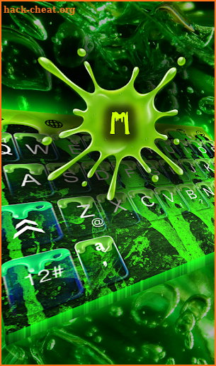 Green Bubble Keyboard Theme screenshot