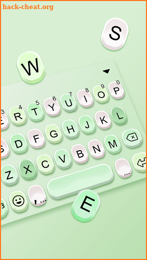 Green Candy Color Keyboard Background screenshot