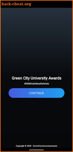 Green City University Awards - Application System screenshot