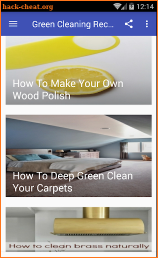Green Cleaning Recipes screenshot