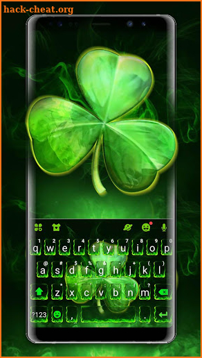 Green Clover Keyboard Theme screenshot