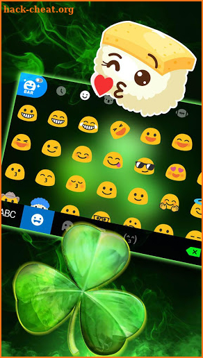 Green Clover Keyboard Theme screenshot