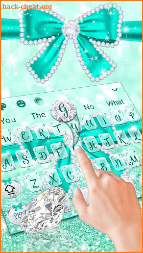Green Diamond Bow Keyboard screenshot