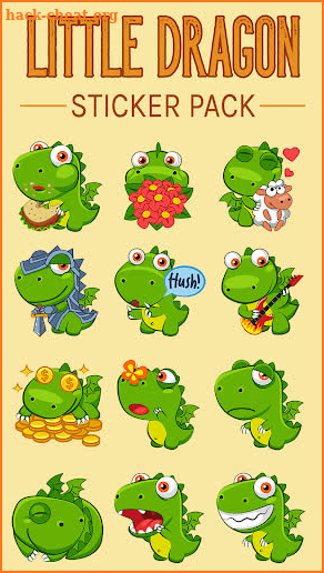 Green Dragon Stickers for WhatsApp - WAStickerapps screenshot
