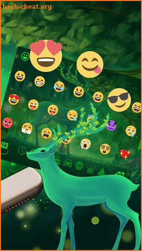 Green Dream Deer Keyboard screenshot