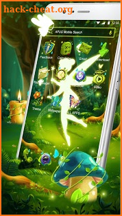 Green Fairy Butterfly-APUS Stylish Theme screenshot