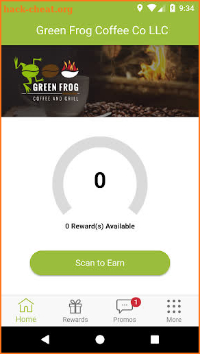 Green Frog Coffee Rewards screenshot
