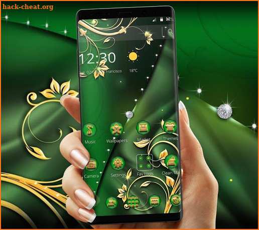 Green Gold Luxury Business Theme screenshot