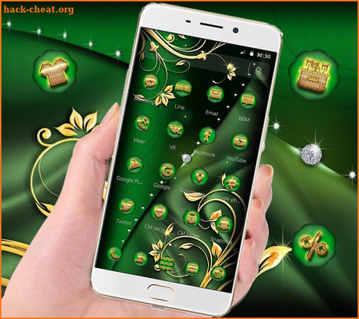 Green Gold Luxury Business Theme screenshot