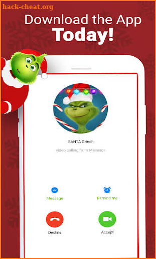 Green Grinch Video Call screenshot