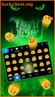 Green Horror Devil Keyboard Theme screenshot