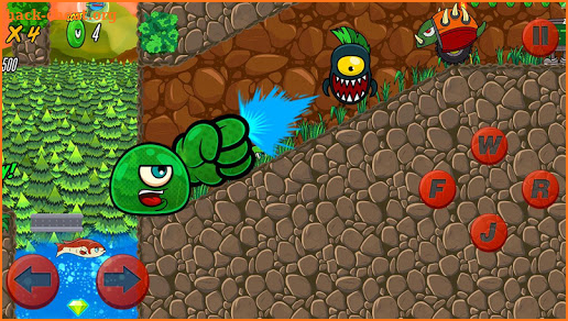 Green Jelly Hero Jungle Escape screenshot