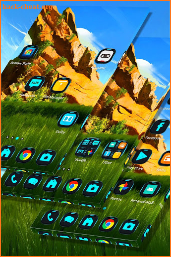Green Landscape Launcher Theme screenshot