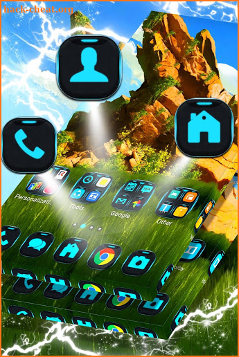 Green Landscape Launcher Theme screenshot