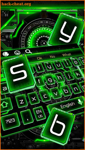 Green Laser Technology Keyboard screenshot