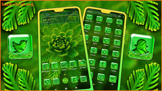 Green Leafed Plant Theme screenshot
