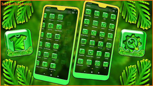 Green Leafed Plant Theme screenshot