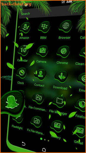 Green Leaves Theme Launcher screenshot