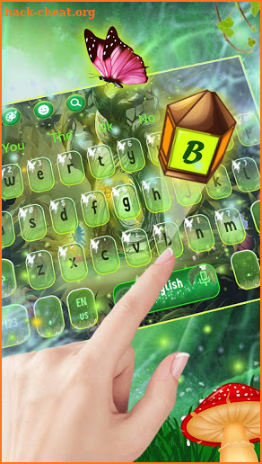 Green Magical Forest Keyboard Theme🌲 screenshot
