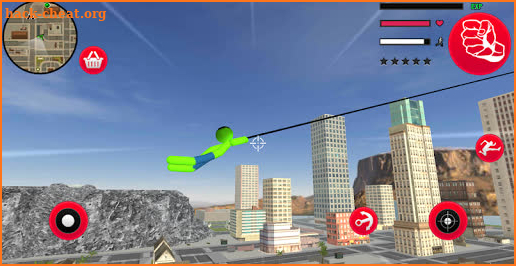 Green Monster Stickman Rope Hero Gangstar Mafia screenshot