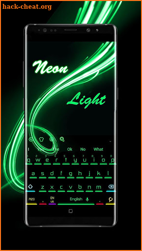 Green Neon Light Keyboard screenshot