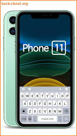 Green Phone 11 Keyboard Theme screenshot