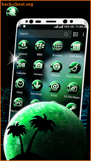 Green Planet Launcher Theme screenshot