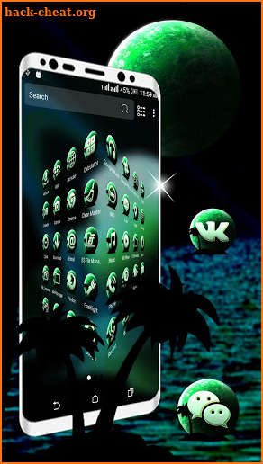 Green Planet Launcher Theme screenshot