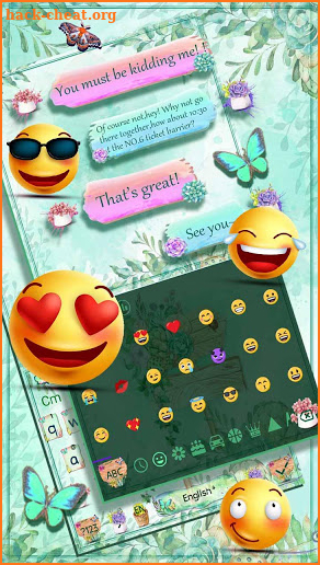 Green Plant Keyboard Theme screenshot