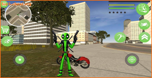 Green Pool Stickman Rope Hero Gangstar Mafia screenshot