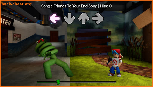 Green Rainbow Friends FNF Mod screenshot