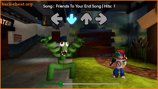 Green Rainbow Friends FNF Mod screenshot