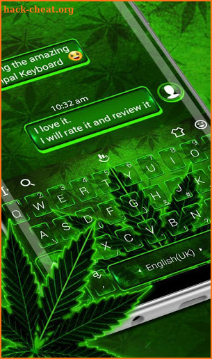 Green Rasta Weed Keyboard Theme screenshot