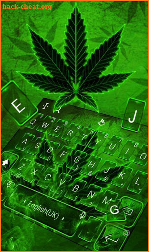Green Rasta Weed Keyboard Theme screenshot