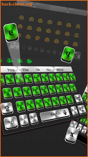 Green Silver Keyboard screenshot