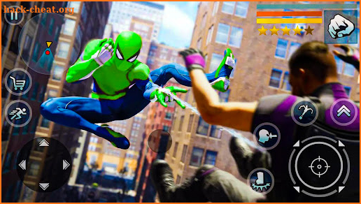 Green Spider Rope hero Man screenshot