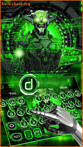 Green Tech Robot Keyboard screenshot