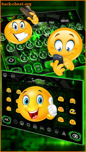 Green Tech Robot Keyboard screenshot