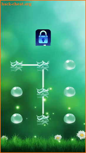 Green Water Drop - App Lock Master Theme screenshot