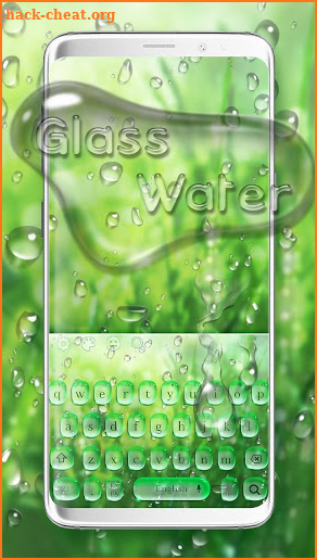 Green Water Drop Keyboard screenshot