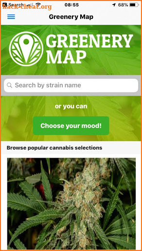 Greenery Map: Cannabis & Marijuana Search Engine screenshot