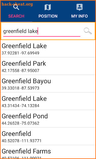 Greenfield Lake - IOWA GPS Map screenshot