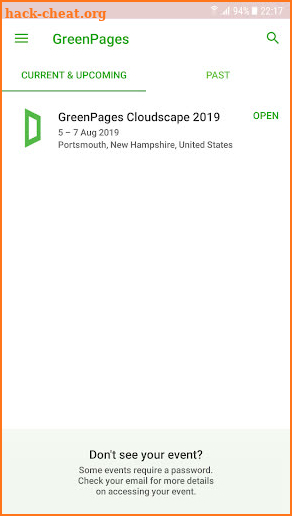 GreenPages Cloudscape screenshot