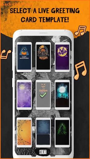 Greeting Cards with Music: Halloween screenshot