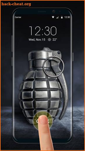 Grenade lock screen screenshot