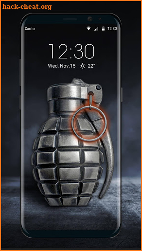 Grenade lock screen screenshot